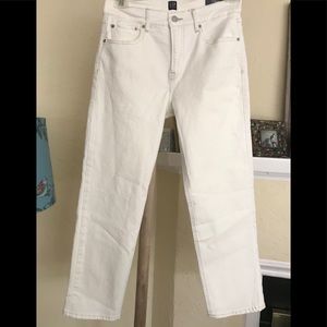 Gap Cheeky Straight White high rise jeans 29 new